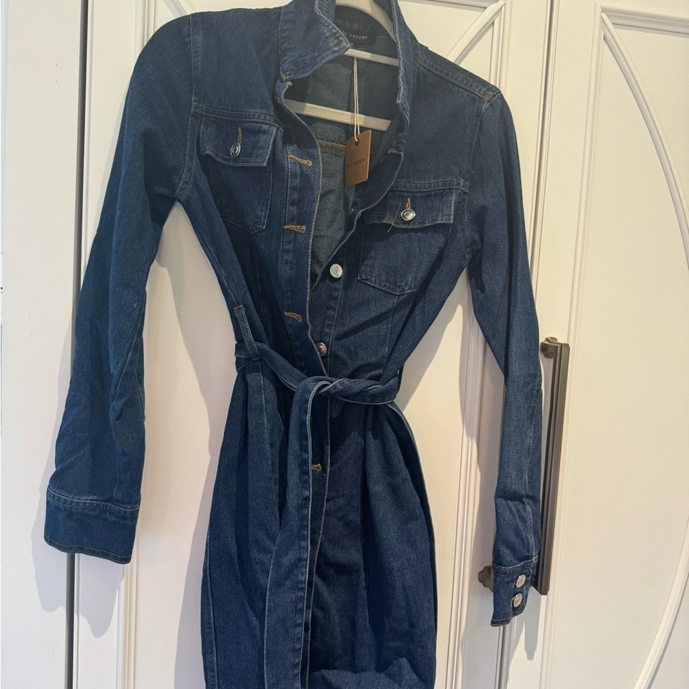 Blu Pepper Jean shirt dress size small